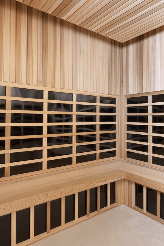 infrared sauna in a Westchester interior design 